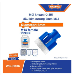 MŨI KHOAN RÚT LÕI ĐẦU KIM CƯƠNG 6MM-M14 WADFOW WKJ8K06