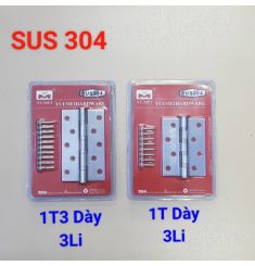 BẢN LỀ INOX 304 YUMEI 130X3MM