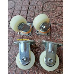 BÁNH XE DẨY 100 PA TRẮNG 100X50 CỐ ĐỊNH TLT BX100C