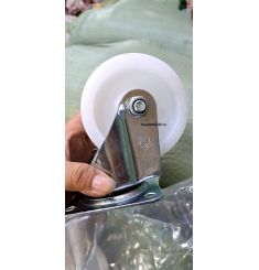 BÁNH XE PP TRẮNG CHỊU TẢI 80KG 100X30 XOAY 