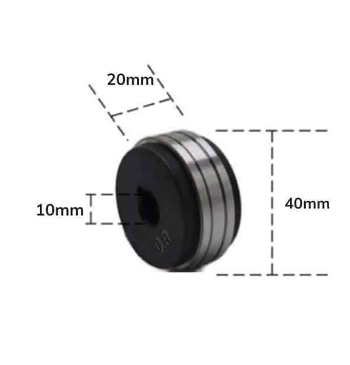 BÁNH XE DẪN DÂY HÀN MIG PANA 350A RÃNH 1.2-1.6MM ĐƯỜNG KÍNH 40X10MM DAQIN DQ-BXP2