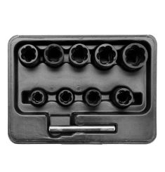 BỘ 10 KHẨU 3/8 INCH NHỔ BULONG HỎNG 10-19MM YATO YT-0603
