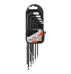 BỘ 10 LỤC GIÁC DÀI ĐẦU BI 1.27-10MM MÀU ĐEN YATO YT-0561