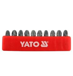BỘ 10 MŨI VÍT HOA THỊ PZ3X25MM 21.8NM CHUÔI 1/4 INCH CHỐNG TRƯỢT YATO YT-0472