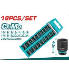BỘ 18 ĐẦU TUÝP LỤC GIÁC 1/2 INCH DR TOTAL THISTD12186