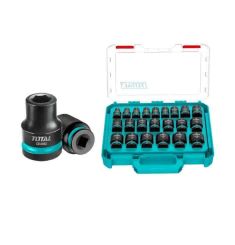 BỘ 22 ĐẦU TUÝP LỤC GIÁC 1/2 INCH DR DÙNG CHO MÁY SIẾT BU LOONG TOTAL THISTD12226