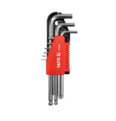 BỘ 9 LỤC GIÁC ĐẦU BI NGẮN 1.5-10MM YATO YT-0505
