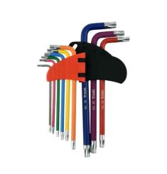 BỘ 9 LỤC GIÁC MÀU SAO CÓ LỖ T10-T50MM YATO YT-05633