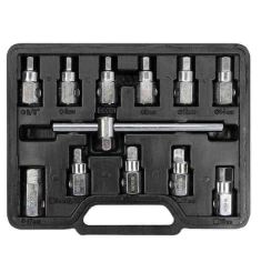 BỘ ĐẦU TUÝP VÀ TAY VẶN THÁO ỐC XẢ NHỚT 12 CHI TIẾT YATO YT-0600