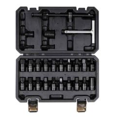 BỘ ĐẦU TUÝP VÀ TAY VẶN THÁO ỐC XẢ NHỚT 26 CHI TIẾT YATO YT-05998