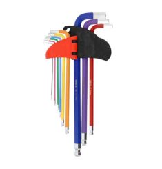 BỘ LỤC GIÁC DÀI ĐẦU BI SẮC MÀU 9 CHI TIẾT 1.5-10MM YATO YT-05635