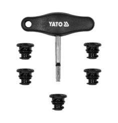 BỘ TAY VẶN VÀ ỐC XẢ DẦU NHỰA 5 CHI TIẾT CHO VOLKSWAGEN/AUDI YATO YT-05994