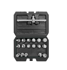 BỘ TUÝP VÀ TAY VẶN THÁO ỐC XẢ NHỚT 3/8 INCH 18 CHI TIẾT YATO YT-0599