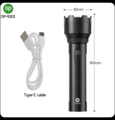 ĐÈN PIN TÍCH ĐIỆN LED SIÊU SÁNG ZOOM DP-9203 TL008249