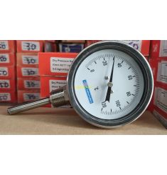 ĐỒNG HỒ ĐO NHIỆT ĐỘ ITALITA MẶT 80MM QUE ĐO 50MM 120 ĐỘ
