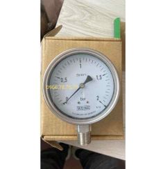 ĐỒNG HỒ DẦU 100MM CHÂN INOX 21MM 2BAR WEIKE
