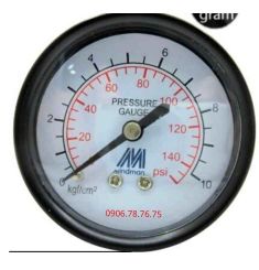 ĐỒNG HỒ ĐO ÁP SUẤT HƠI MẶT 38MM CHÂN SAU DÙNG CHO MÁY NÉN KHÍ