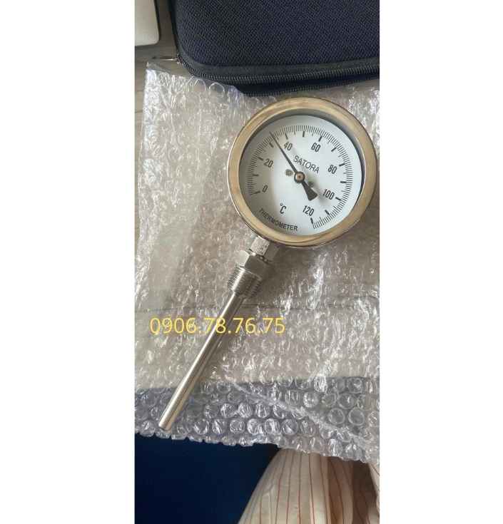ĐỒNG HỒ ĐO NHIỆT ĐỘ SATORA 75MM CHÂN 150MM STR-001
