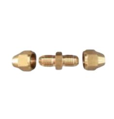 KHỚP NỐI ỐNG ĐỒNG 2 ĐẦU CÔN LỒI ĐẦU LÃ 16MM REN 22MM