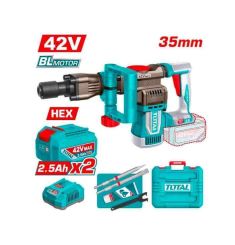 MÁY ĐỤC BÊ TÔNG 35MM KHÔNG CHỔI THAN DÙNG PIN 42V TOTAL TDBLI423582