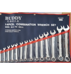 8-32MM BỘ CỜ LÊ VÒNG MIỆNG 14 CHI TIẾT HỆ MÉT A0039 BUDDY