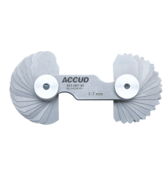 THƯỚC ĐO BÁN KÍNH 1-7MM 17*2PCS /±0.03MM ACCUD 941-007-34