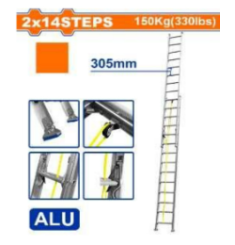 THANG NHÔM TRƯỢT 2 ĐOẠN 2X14 BẬC WADFOW WLD8H28