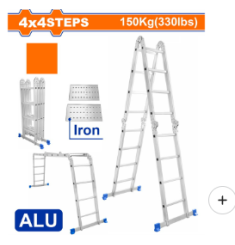 THANG NHÔM GẤP 4 KHÚC WADFOW WLD7H44