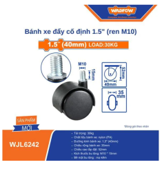 BÁNH XE ĐẨY CỐ ĐỊNH 1.5
