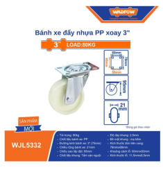 BÁNH XE ĐẨY NHỰA PP XOAY 3