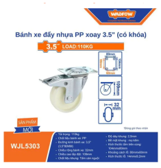 BÁNH XE ĐẨY NHỰA PP XOAY 3.5