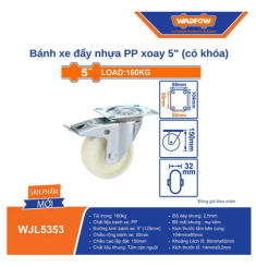 BÁNH XE ĐẨY NHỰA PP XOAY 5