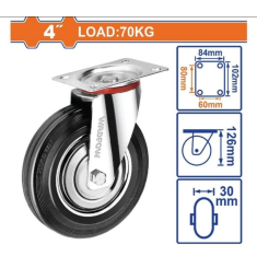 BÁNH XE ĐẨY CAO SU XOAY 4