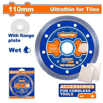LƯỠI CẮT GẠCH SIÊU MỎNG 110MM WADFOW WDC4K06