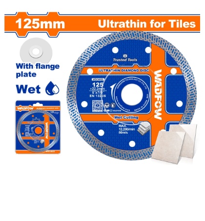 LƯỠI CẮT GẠCH SIÊU MỎNG 125X22.2MM WADFOW WDC4K03