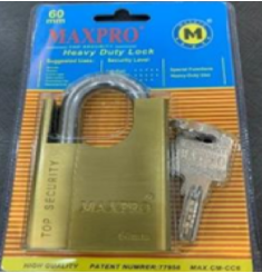 KHÓA VÀNG CHÌA MUỖNG MAXPRO MA020034