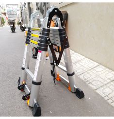 THANG RÚT ĐÔI ĐAI ĐEN DAKITA CÓ BÁNH XE DKT-283