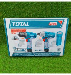 BỘ COMBO MÁY  SIẾT VÍT VÀ MÁY  KHOAN DÙNG PIN  12V TOTAL 12V TKLI1201